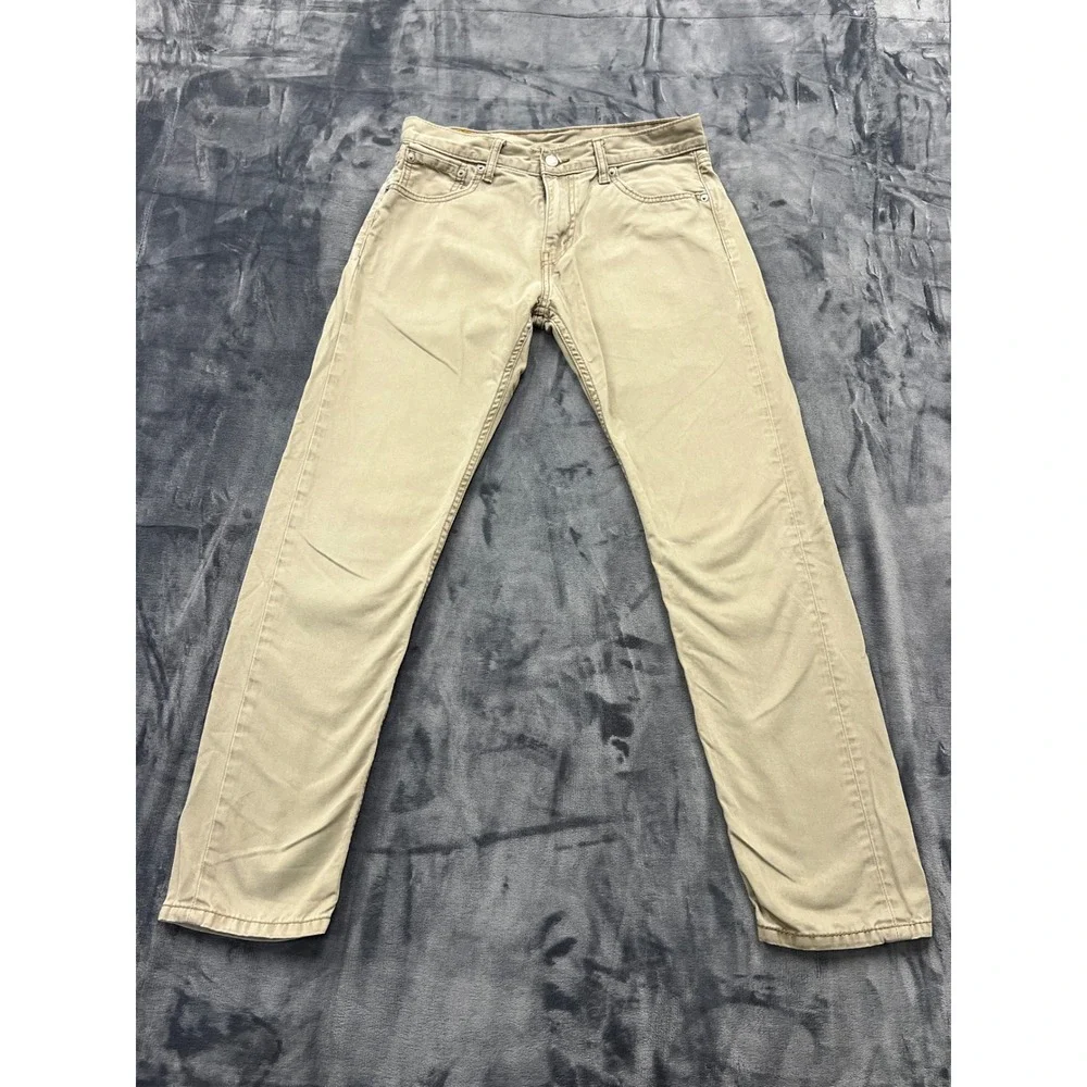 Levi's 508 Regular Taper Pants Mens 30x32 Khaki Tan Cotton Twill Chino 5-Pocket